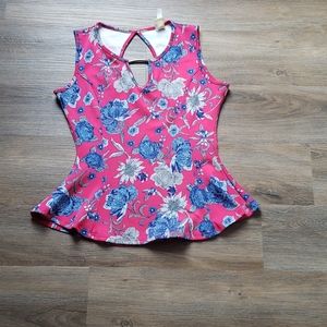 Blue flower top